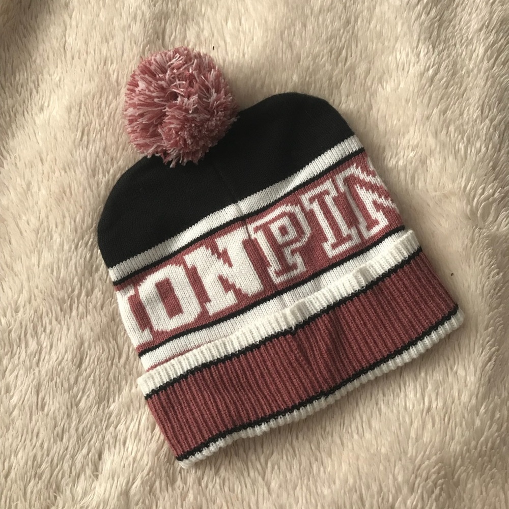 ❌ Sold On Mercari ❌ VS PINK Beanie in Soft Begonia