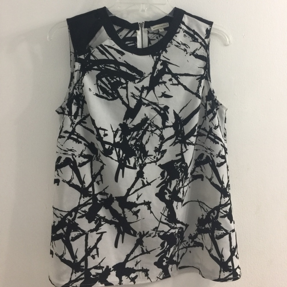 Black & White blouse