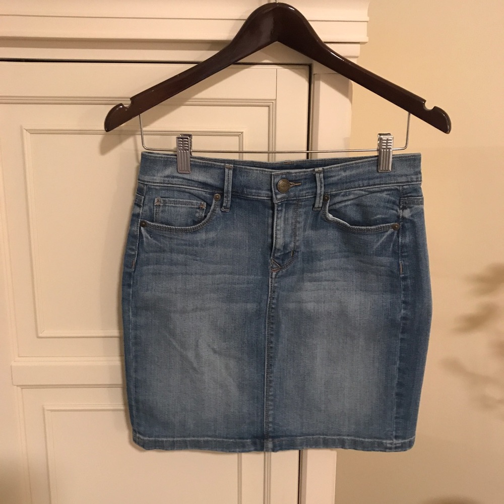 LOFT denim mini skirt from