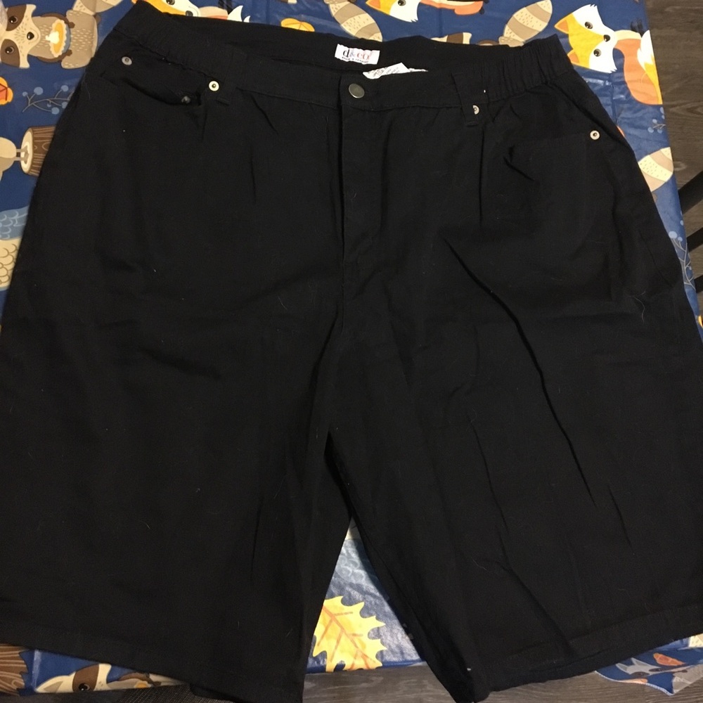 D and Co black shorts