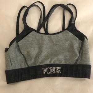Pink sports bra
