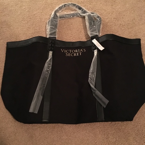 Victoria Secret Black Fringe Tote - Picture 3 of 5