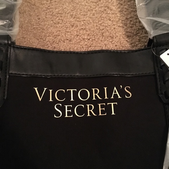 Victoria Secret Black Fringe Tote - Picture 4 of 5