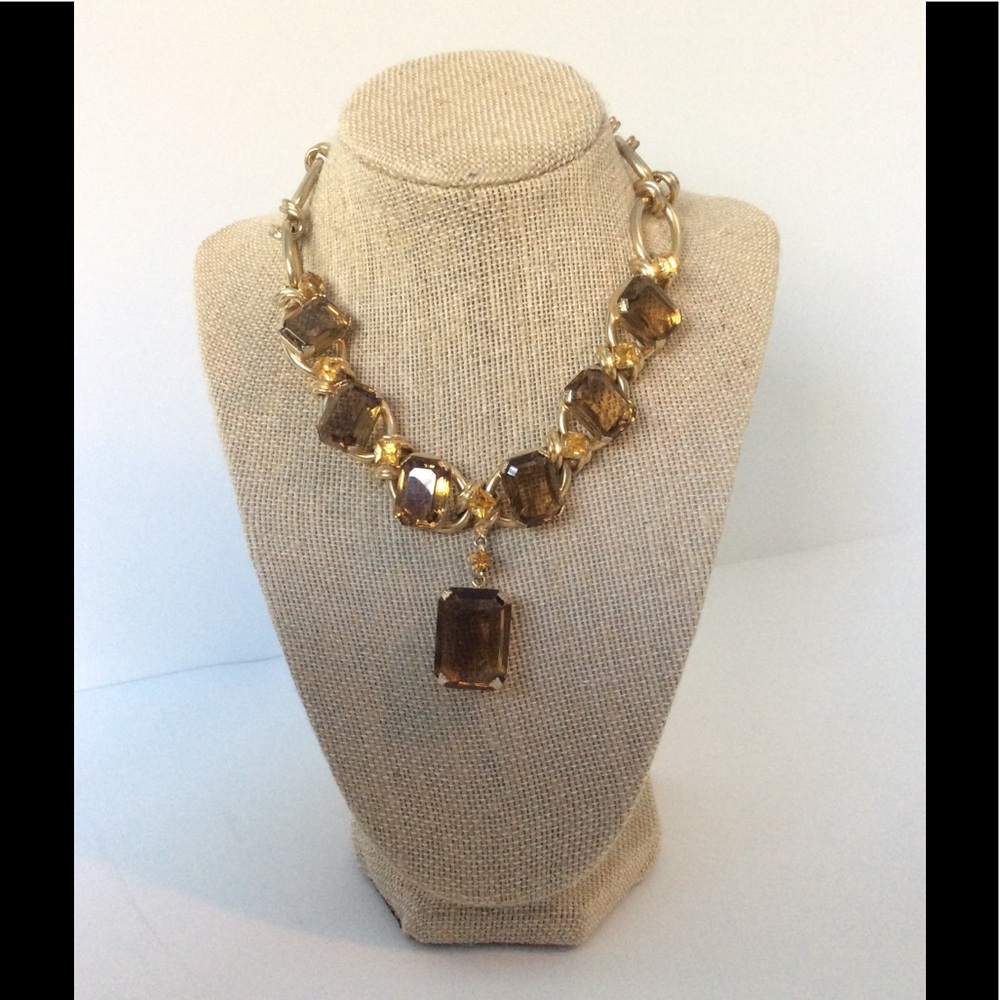 Smoky Quartz Statement Necklace