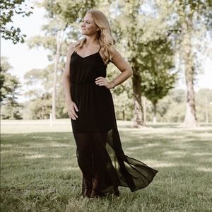 Divided Black Dress, Size 6