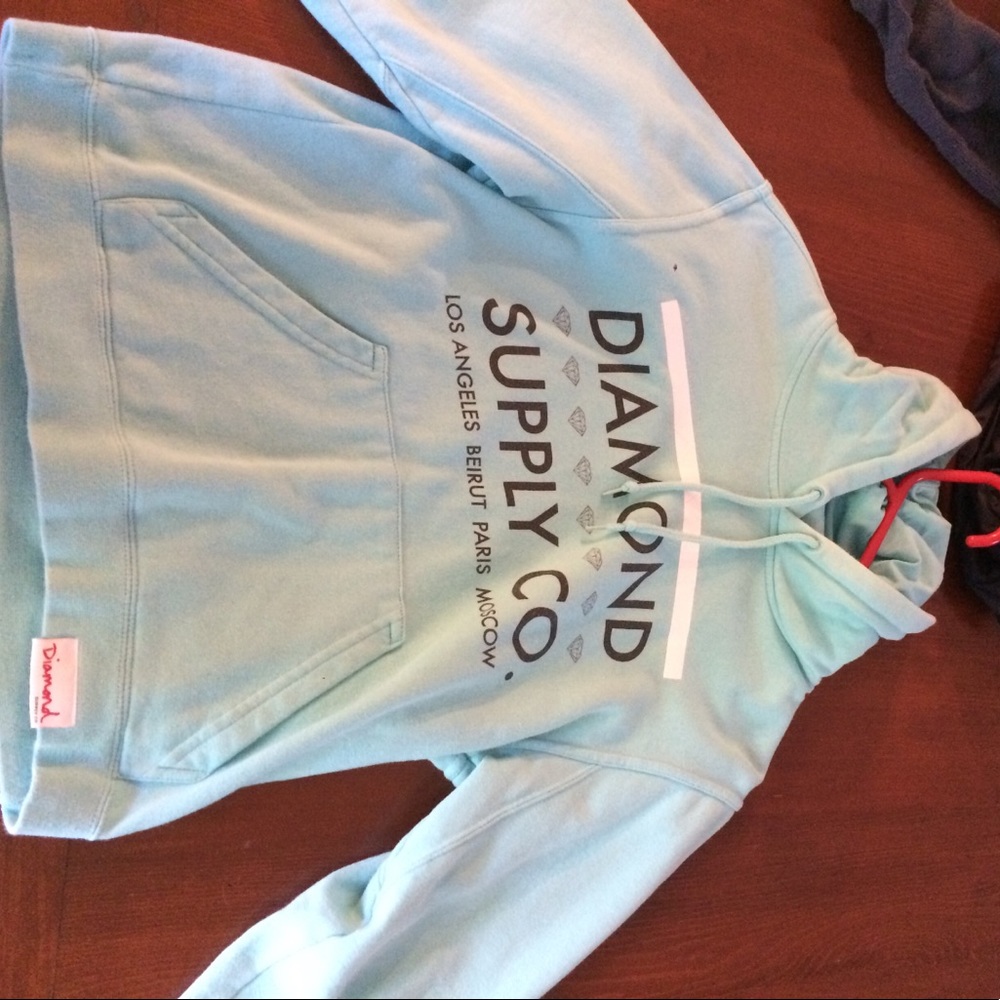 Diamond supply jacket teal