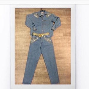 Jean shirt & jean pants