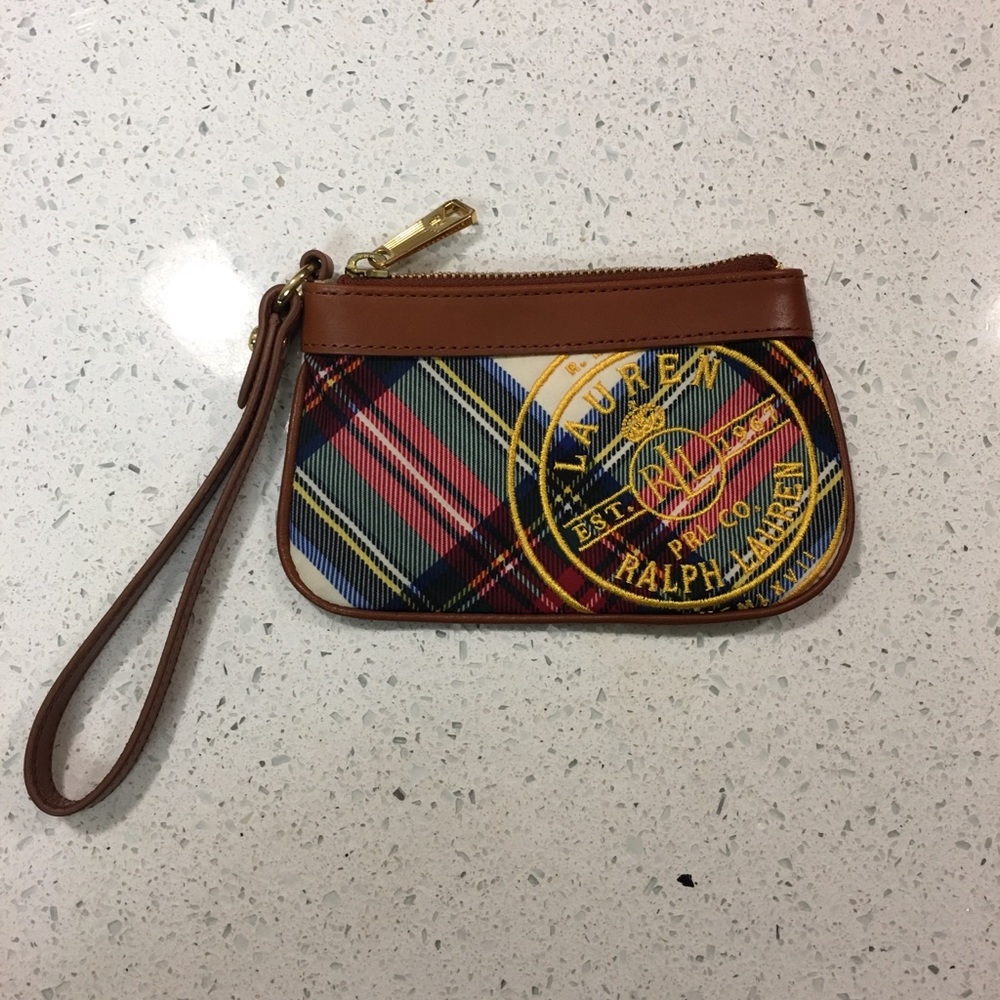 NWOT! Ralph Lauren Holiday Tartan Plaid Wristlet