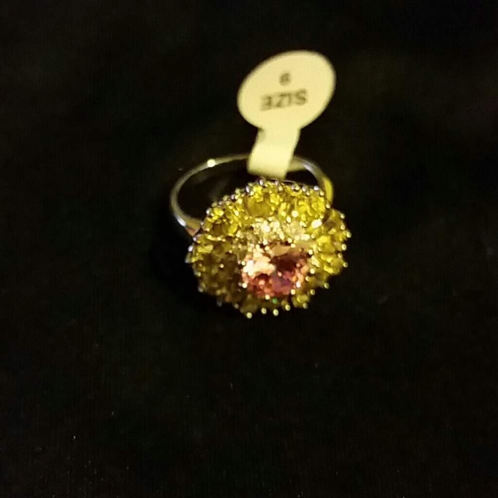 Tourmaline and Citrate Sterling Silver Statement R