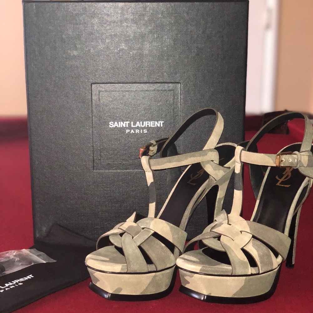 🌟SOLD🌟 YSL Softy Camo Heels