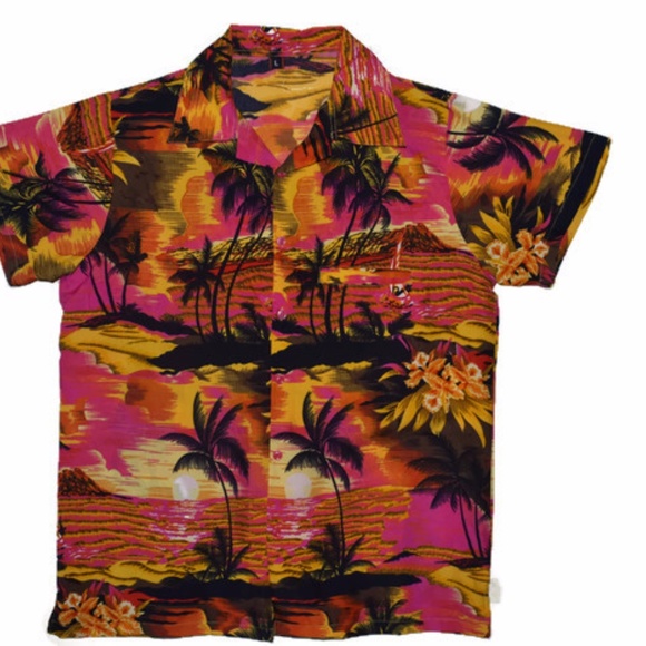 Hawaiian shirt aloha print party holiday vacation - Picture 5 of 6