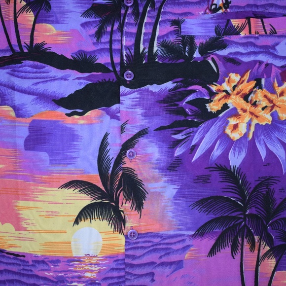 Hawaiian shirt aloha print party holiday vacation - Picture 3 of 6
