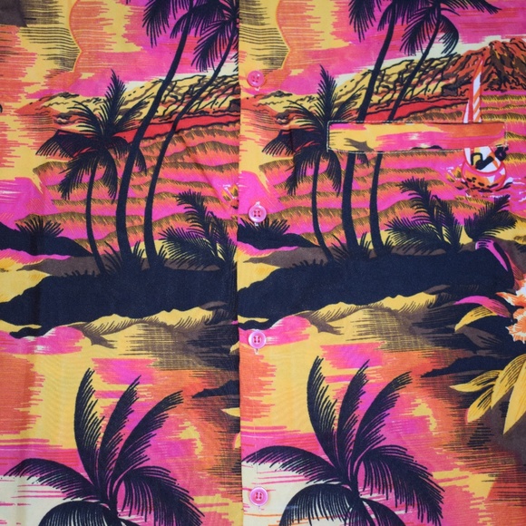 Hawaiian shirt aloha print party holiday vacation - Picture 6 of 6