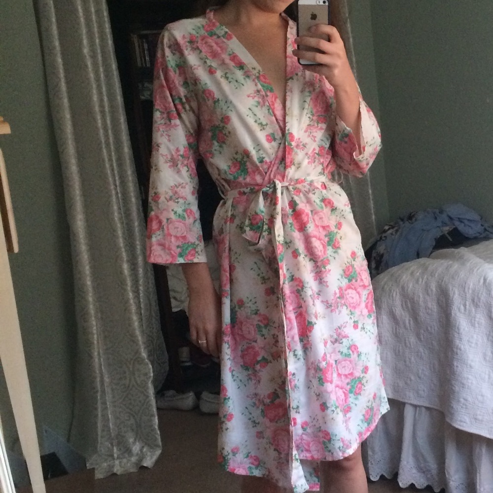 Floral Bathrobe