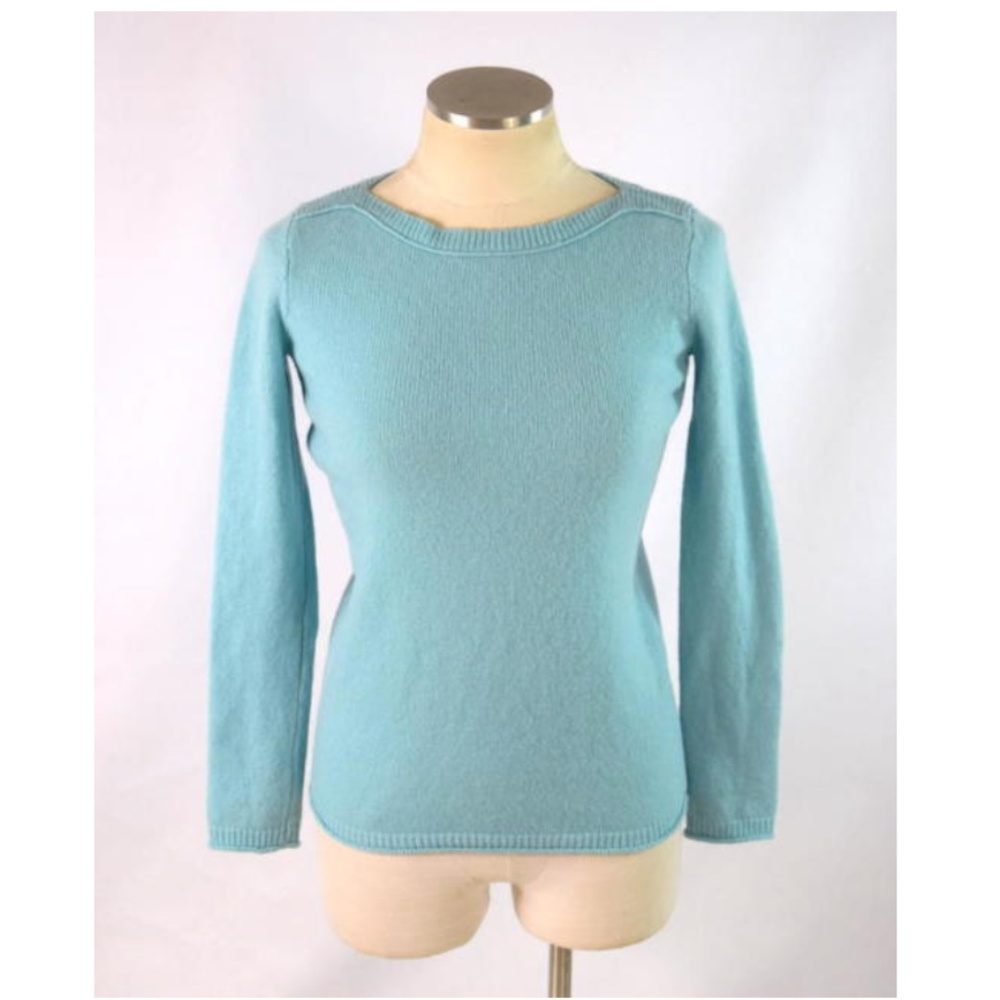 Madewell Sky Blue Soft Boat Neck Sweater