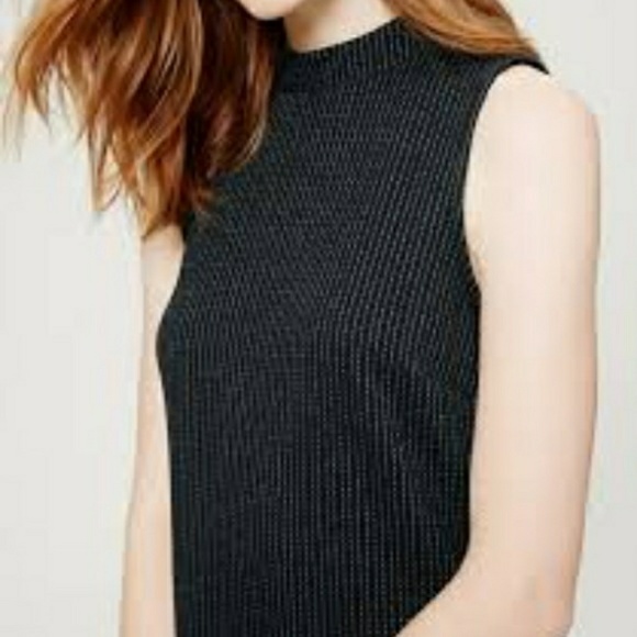 Navy Blue LOFT Flippy Dress - Picture 2 of 3