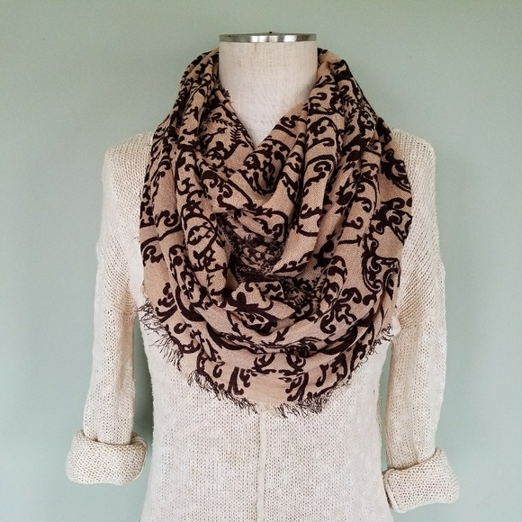 Steve Madden Accessories - Steve Madden Damask Infinity Scarf