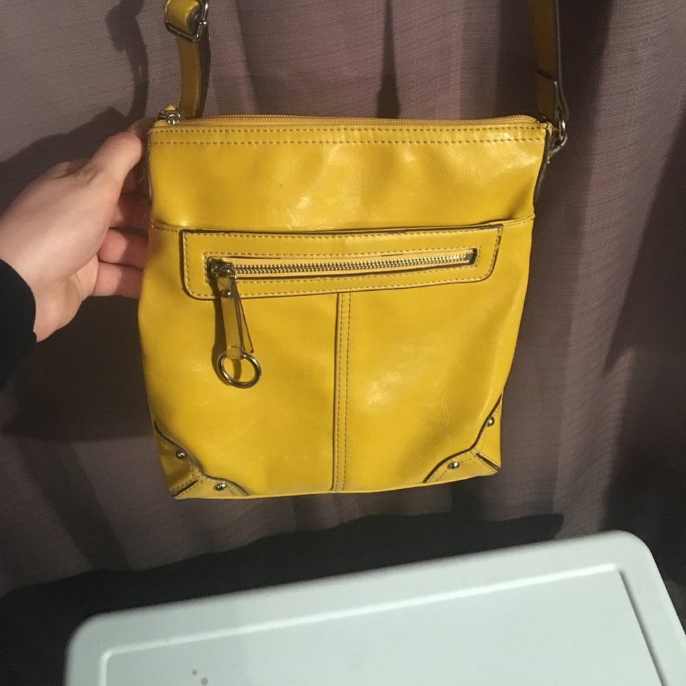 Mustard yellow Nine West crossbody bag
