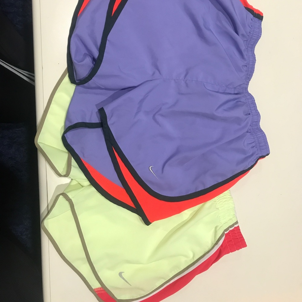 Nike running shorts.