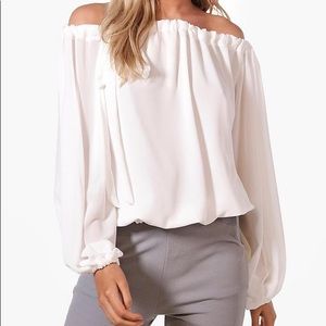 White long sleeved blouse