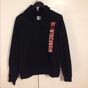 Cute Wisconsin Badger black zip up