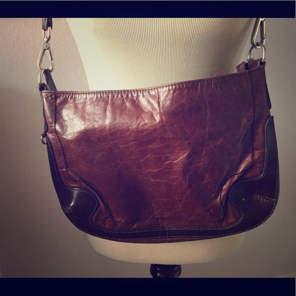 Gently used Tano bag. Brown leather.