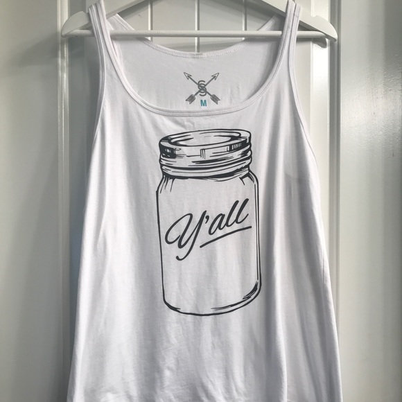 Y'all mason jar tank - Picture 1 of 2