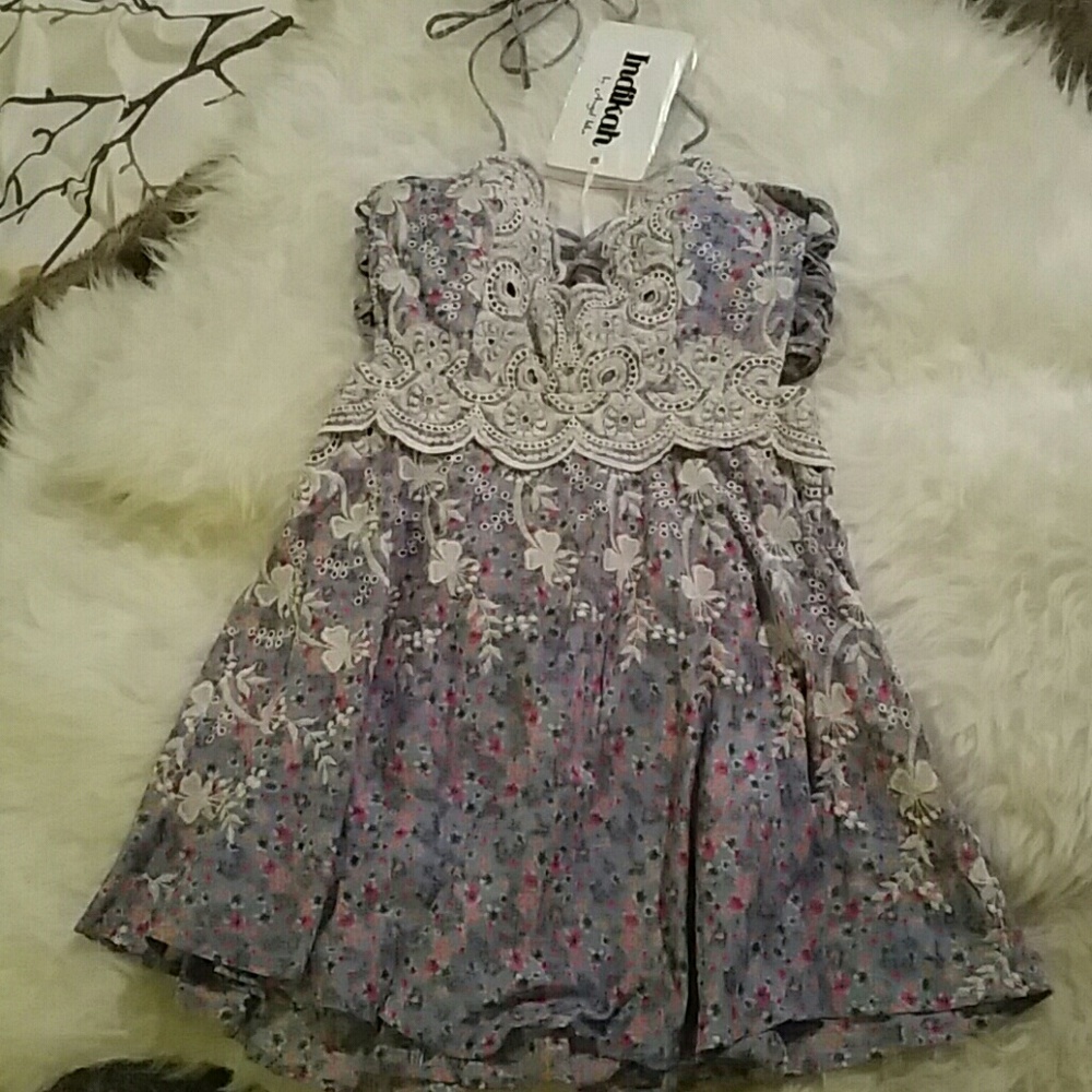 Floral halter summer dress