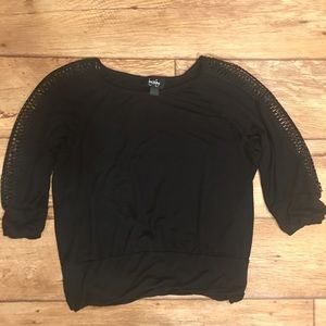 Cute black top size large