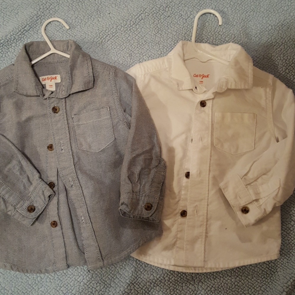 Cat & Jack button down boys shirts