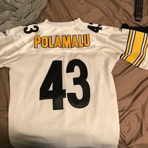 Pittsburgh Steelers jersey. Troy Polamalu.
