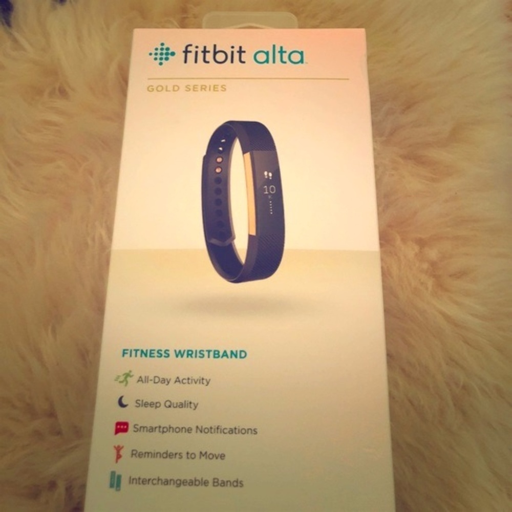 Fitbit Alta gold series fitness tracker