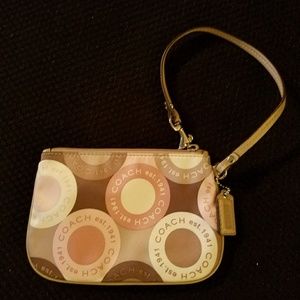 Small coach wristlet