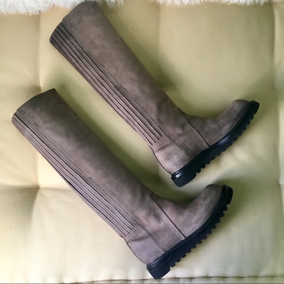 Rick Owens Higher Flat Boot Dark Dust Size 38 - Picture 2 of 8