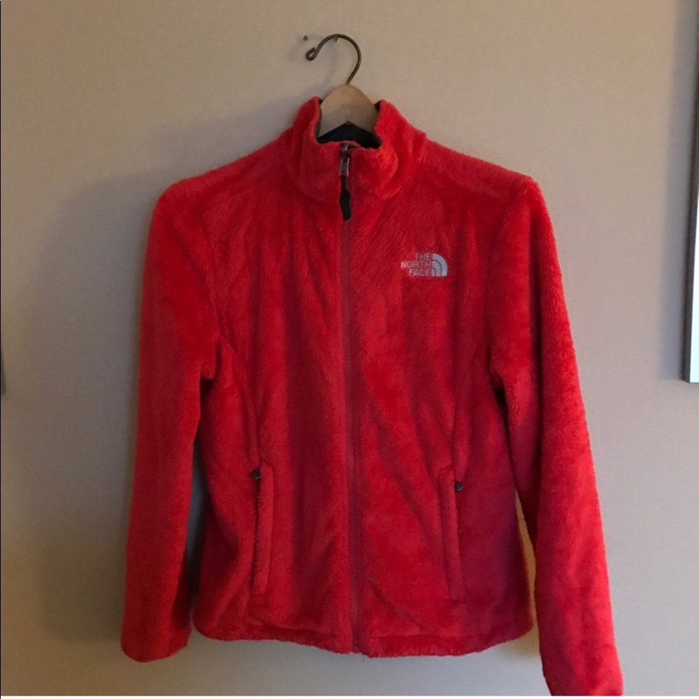North Face red OSITO fleece jacket