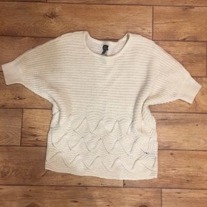 Sparkly off white sweater size large