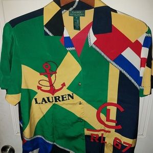 Vintage Lauren Ralph Lauren silk blouse