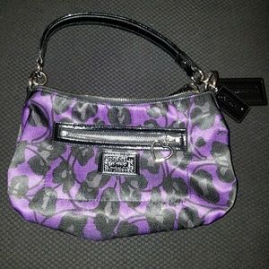 Black/purple small shoulder bag