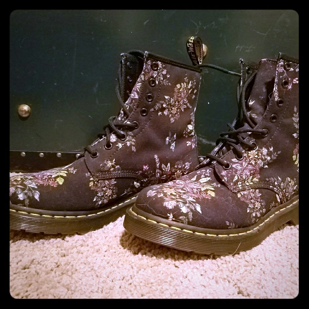 Dr. Martens Flower Boots