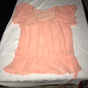 Light pink chiffon shirt