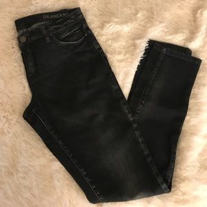 Blank NYC Faded Black Straight Leg Jeans