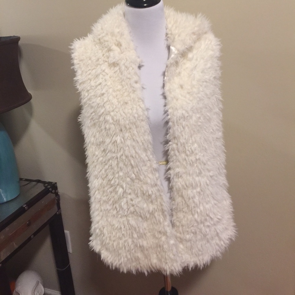 Faux Sheepskin Vest