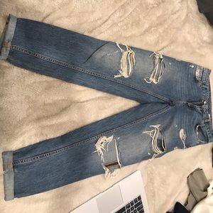 Mom ripped high waist jeans - Zara