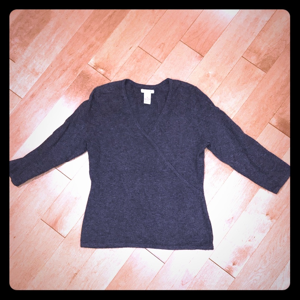 Daniel bishop 100% cashmere gray sweater