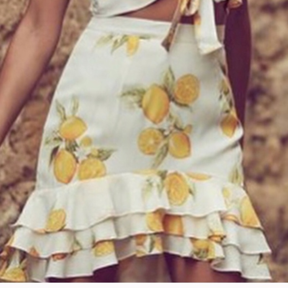 For Love & lemons FL&L limonada skirt