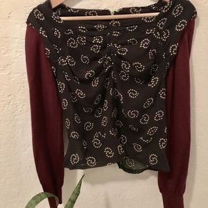 Comme des Garçons silk and wool blouse