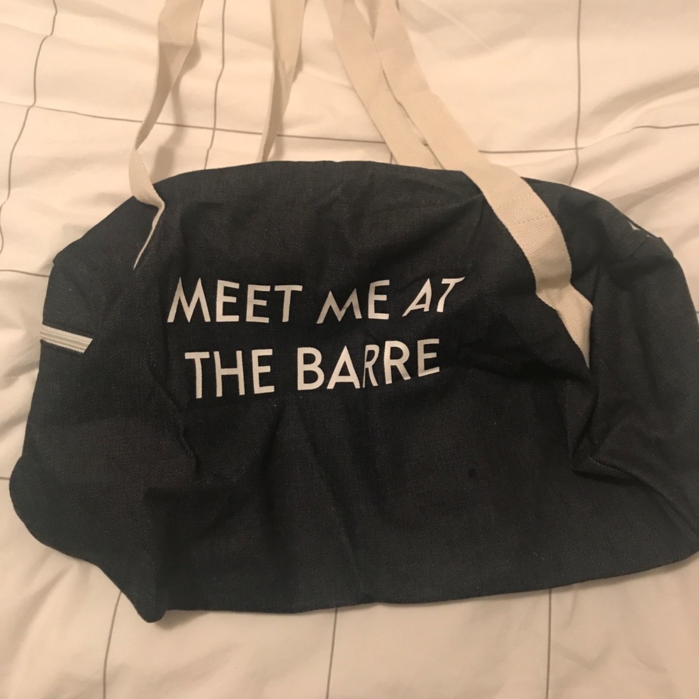 Meet me at the barre duffel bag