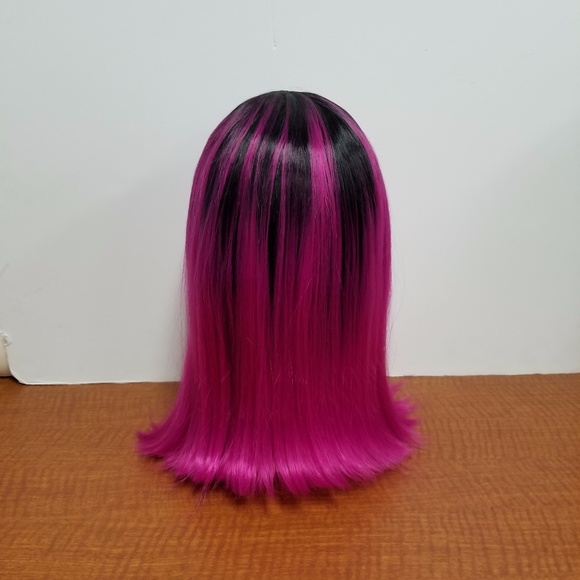 Fuchsia Ombre Synthetic Lace Front Wig - Picture 3 of 5