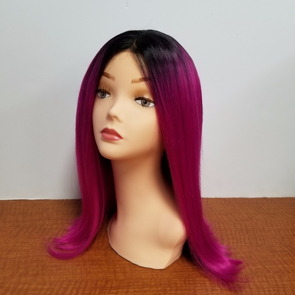 Fuchsia Ombre Synthetic Lace Front Wig - Picture 1 of 5