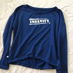 Insanity Blue Sweatshirt, Size S
